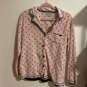 Anne Klein Large pajama set. Pink and Polka Dots. Used 3 times. Well cared for.